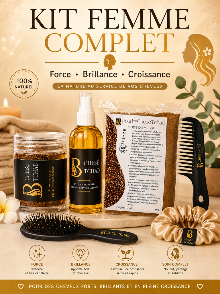 Kit Complet Femme (Masque + Huile + Poudre)